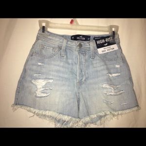 Hollister High Rise Jean Shorts